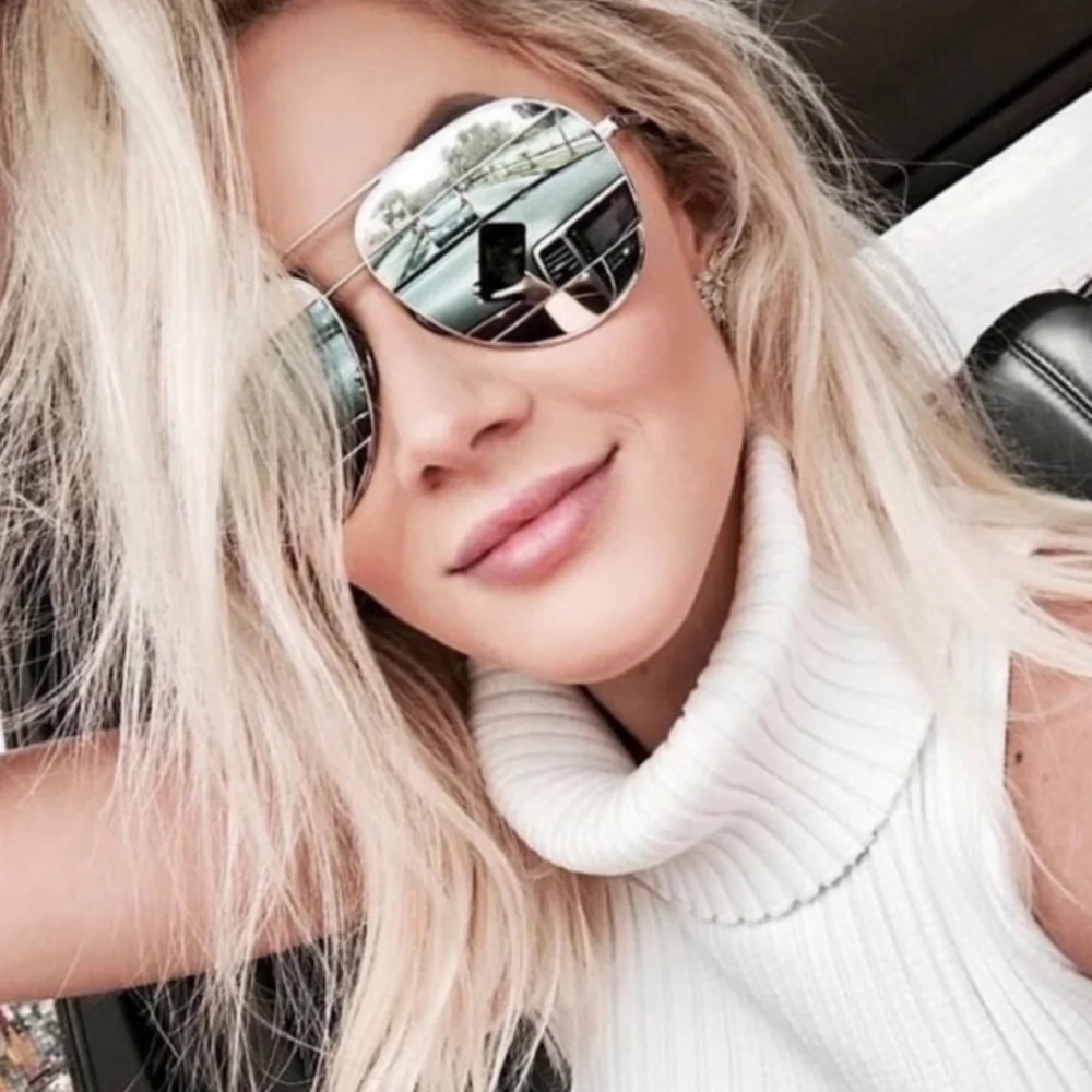 Kara and Kate aviator sunglasses silvertone